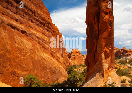 Arches National Park, Moab, Utah, USA. Durch den Colorado River im Südosten grenzt, ist als Ort der Mehr als 2.000 natürliche Sandstein ar bekannt Stockfoto