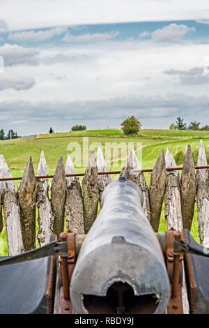 War Memorial Dybbol, Dänemark; Gedenkstätte Düppel, Deutschland Stockfoto