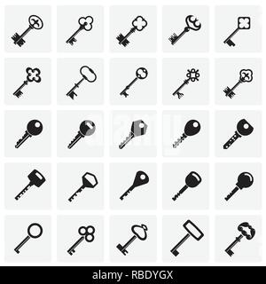 Tasten Symbole auf Plätzen Hintergrund für Grafik- und Webdesign, modernen einfachen Vektor unterzeichnen. Internet Konzept. Trendy Symbol für Web site Design web-Taste oder mobile App. Stock Vektor