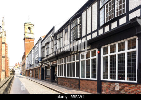 Ye Olde Corn Exchange, Kirche Seite, Kingston upon Hull, East Riding von Yorkshire, England, Vereinigtes Königreich Stockfoto