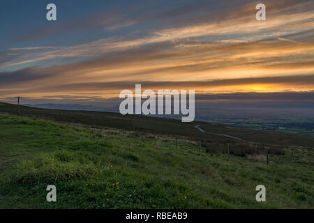Blick über greenfell Heben von hartside Top auf der A686 zwischen Alston und Melmerby, Cumbria, England, Großbritannien Stockfoto