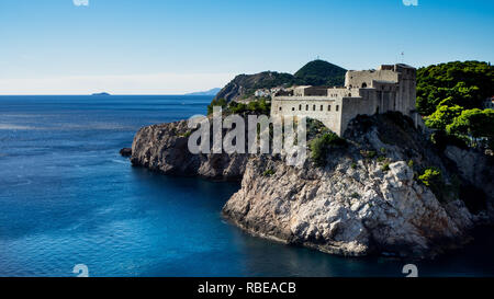 Festung Lovrijenac ist ein Spiel der Throne Schießen in Dubrovnik Stockfoto