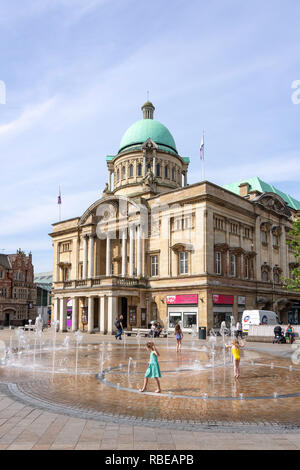 Hull City Hall, Queen Victoria Square, Kingston upon Hull, East Riding von Yorkshire, England, Vereinigtes Königreich Stockfoto