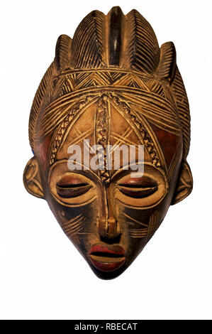 Eine traditionelle Maske aus Kamerun, Afrika. Stockfoto