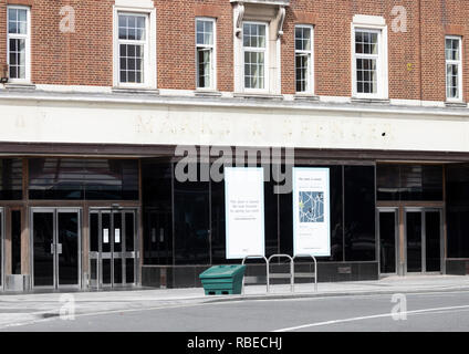 Geschlossen (August 2018) Marks & Spencer Store an der High Street in Stockton on Tees, North East England. Großbritannien Stockfoto