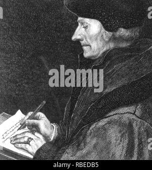 DESIDERIUS ERASMUS (1466-1536), deutscher Gelehrter und Humanist Stockfoto