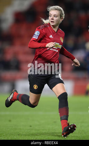 Von Manchester United Mollie Grün während der FA-Reifen von Continental Cup, Gruppe zwei North Gleiches an Leigh Sports Village. Stockfoto