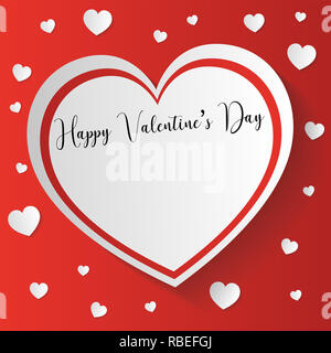 San Valentinstag Karte mit Platz für Text zu schreiben liebe Karte