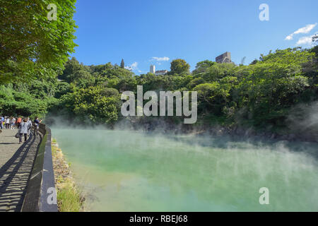 Taipei, Taiwan - 24. November 2018: Die berühmten beitou Thermal Valley in Beitou Park, Taipeh, Taiwan. Stockfoto