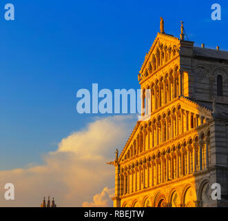 Die Kathedrale von Pisa, Westfassade, Pisa, Toskana, Italien, Europa Stockfoto