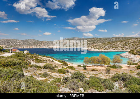 The beach Agia Dynami in Chios island, Greece Stockfoto