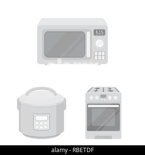 Essen, Inside, Feuer, Herd, Elektro, Timer, front, Gas, Glas, Küche, Set, Vector, Icon, Illustration, isoliert, Sammlung, Design, Element-, Grafik-, Zeichen-, Mono-, Grau-, Vektor, Vektoren, Stock Vektor