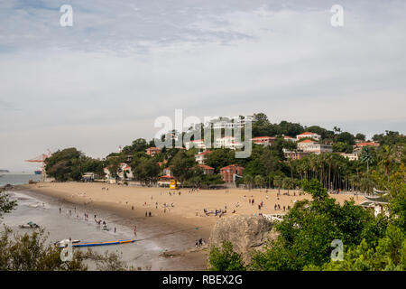 Strand auf der Insel Gulangyu in der Nähe von Xiamen, China Stockfoto