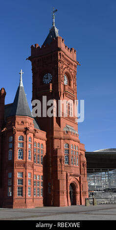 Pier Head Gebäude in Cardiff Bay Anzahl Stockfoto