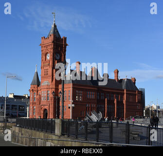 Pier Head Gebäude in Cardiff Bay Anzahl Stockfoto