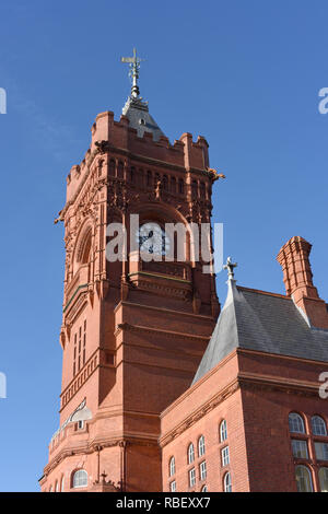 Pier Head Gebäude in Cardiff Bay Anzahl Stockfoto