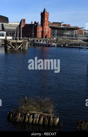 Pier Head Gebäude in Cardiff Bay Anzahl Stockfoto