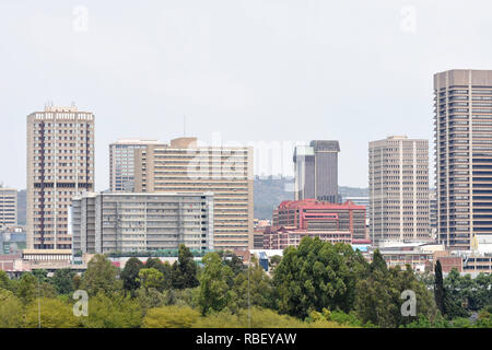 Pretoria City Central gesehen von Norden Stockfoto