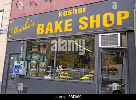 Moishes koschere Bäckerei 115 2nd Avenue, East Village, Manhattan, New York, NYC, USA Stockfoto