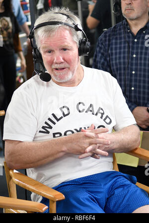 Los Angeles, Ca, USA. 9 Jan, 2019. Freddie Roach am Manny Pacquiao und Adrien Broner Los Angeles Medien Tag im Wild Card Boxing Club in Los Angeles, Kalifornien am 9. Januar 2019. Credit: Damairs Carter/Medien Punch/Alamy leben Nachrichten Stockfoto