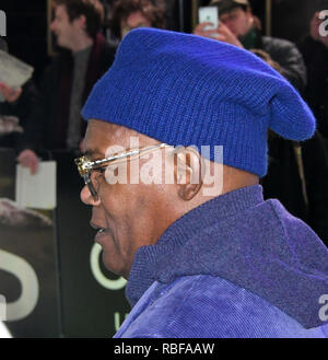 London, Großbritannien. 9. Januar, 2019. Samuel L. Jackson besucht die Premiere des Follow-up nach Split und unzerbrechlich, im Curzon Mayfair Credit: Nils Jorgensen/Alamy leben Nachrichten Stockfoto