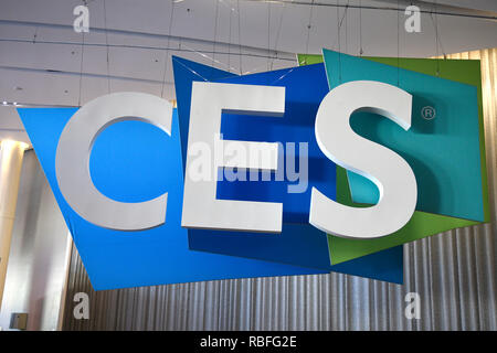 Las Vegas, NV, USA. 10 Jan, 2019. CES 2019 Zeichen in Las Vegas, Nevada am 10. Januar 209. Credit: Damairs Carter/Medien Punch/Alamy leben Nachrichten Stockfoto