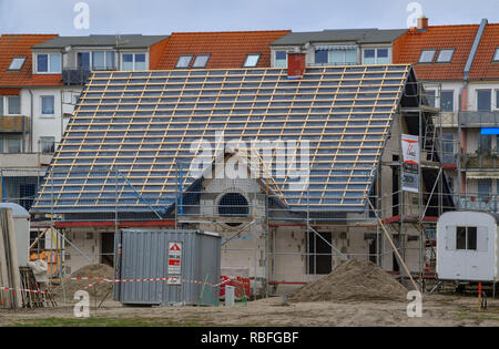 10 Januar 2019, Brandenburg, Frankfurt (Oder): Die Schale von einem Haus. Foto: Patrick Pleul/dpa-Zentralbild/ZB Stockfoto