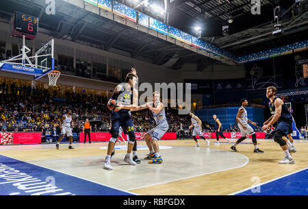 Moskau, Moskau, Russland. 8 Jan, 2019. Jan Vesely, #24 von Fenerbahce Istanbul in Aktion während der Match gegen Khimki Moskau in Runde 17 der Turkish Airlines Euroleague Spiel der Saison 2018-2019 gesehen. Credit: Nicholas Müller/SOPA Images/ZUMA Draht/Alamy leben Nachrichten Stockfoto