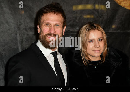 London, Großbritannien. 10. Jan 2019. Simon Merrells, Alexandria Sands kommt an der Gold Film Awards auf der Regent Street Kino am 10. Januar 2019, London, UK. Bild Capital/Alamy leben Nachrichten Stockfoto