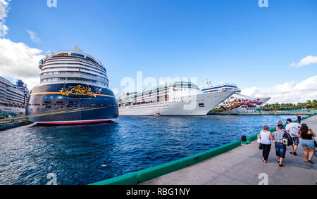 Prince George Wharf, Nassua Bahamas. Stockfoto