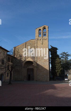 Italien, Arezzo - 12. März 2017: Der Blick auf die Basilika von San Domenico in Arezzo am 12. März 2017, Toskana, Italien. Stockfoto