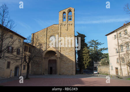 Italien, Arezzo - 12. März 2017: Der Blick auf die Basilika von San Domenico in Arezzo am 12. März 2017, Toskana, Italien. Stockfoto