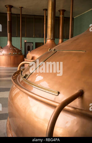 Hochfelden (nord-östlichen Frankreich): Brauerei "Brasserie Meteor', Hochfelden (nord-östlichen Frankreich). 2015/05/28. Sitz der Brauerei "Brasserie Mich Stockfoto