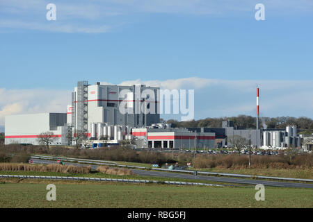 Carhaix (Bretagne, Frankreich): SynutraÕs Milch Kraftwerk, Carhaix (Bretagne, Frankreich): SynutraÕs Milch power plant, eine chinesische g Stockfoto