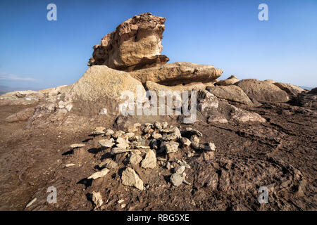 Sanduq Island, einem der smalls Insel Urmia See, im Nordwesten von Urmia See Stockfoto