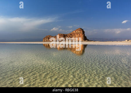 In der Nähe des Dash Adasi Island, einem der kleinen Insel Urmia See, auf der nordwestlich von Urmia See Stockfoto