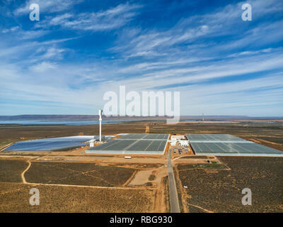 Antenne des innovativen Sundrop hydroponic Tomate Farm in Port Augusta South Australia Stockfoto