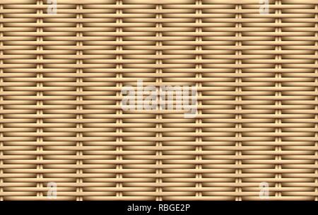 Nahtlose 3D Weave rattan Muster, vector art design Stock Vektor