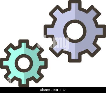 Vektor Symbol Einstellungen Stock Vektor