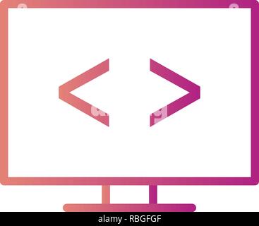 Vector Code Optimierung Symbol Stock Vektor