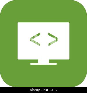 Vector Code Optimierung Symbol Stock Vektor
