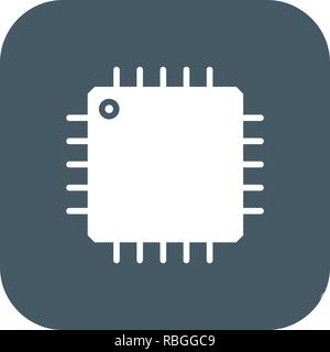 Vektor Prozessor Symbol Stock Vektor