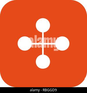 Vektor Link Building Symbol Stock Vektor