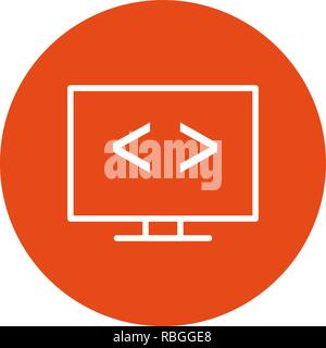 Vector Code Optimierung Symbol Stock Vektor