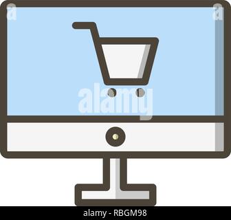 Vektor Online Shopping Symbol Stock Vektor