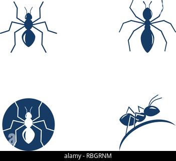 Ant Logo template Vector Illustration Design Stock Vektor