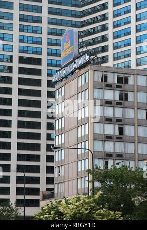 CHICAGO, USA - Juni 27, 2013: Best Western Grant Park Hotel in Chicago. Best Western ist ein Marketing Genossenschaft mit rund 4.000 Hotels. Stockfoto