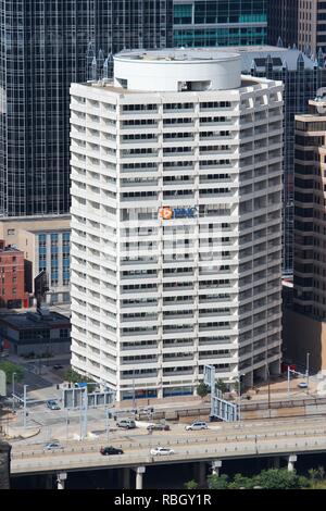 PITTSBURGH, USA - 29. JUNI 2013: PNC-Zentrum (ehemals National City Center) in Pittsburgh. PNC Financial Services Group stammt aus dem Jahre 1852 und beschäftigt Stockfoto