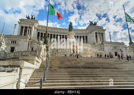 Rom, Italien, Oktober 04, 2018: Vittorio Emanuele II-Denkmal oder Vittoriano Stockfoto