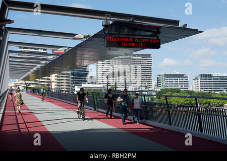 Goodwill Bridge, Brisbane, Queensland, Australien Stockfoto